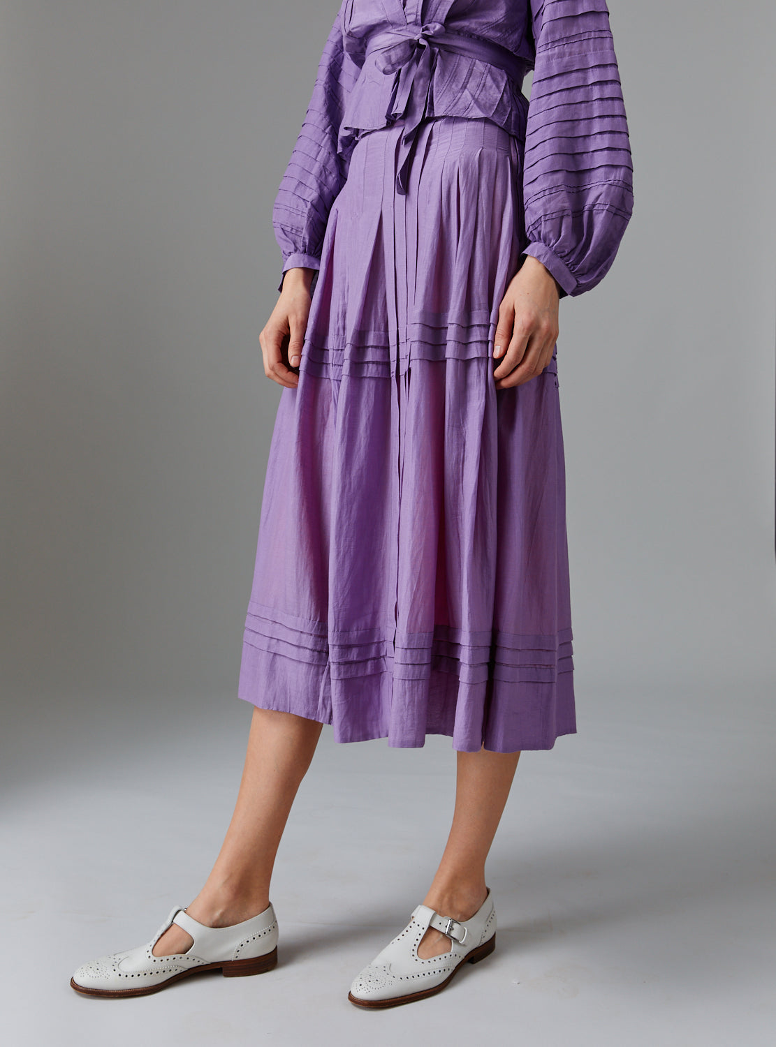 Zazou Skirt - Optical Pleats - Wisteria