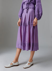 Zazou Skirt - Optical Pleats - Wisteria