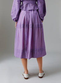 Zazou Skirt - Optical Pleats - Wisteria