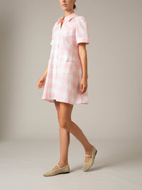 Boa mini Dress - Safari Vichy - Pink