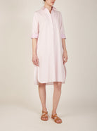 Angelica Pink shirt Dress by Thierry Colson