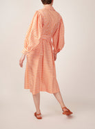 Back view of Yvonne  Mayfair Orange Dress by Thierry Colson