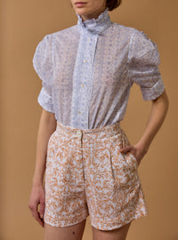 Vita Evora Print Baby Lavender Blouse by Thierry Colson