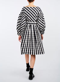 Back view Jane Black & White Cotton Dress by Thierry Colson