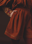 Detail pocket Kenya Burnt Orange Short by Thierry Colson