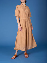 Verde Skirt & Obi Belt - Gipsy Embroidery - Sand Rose