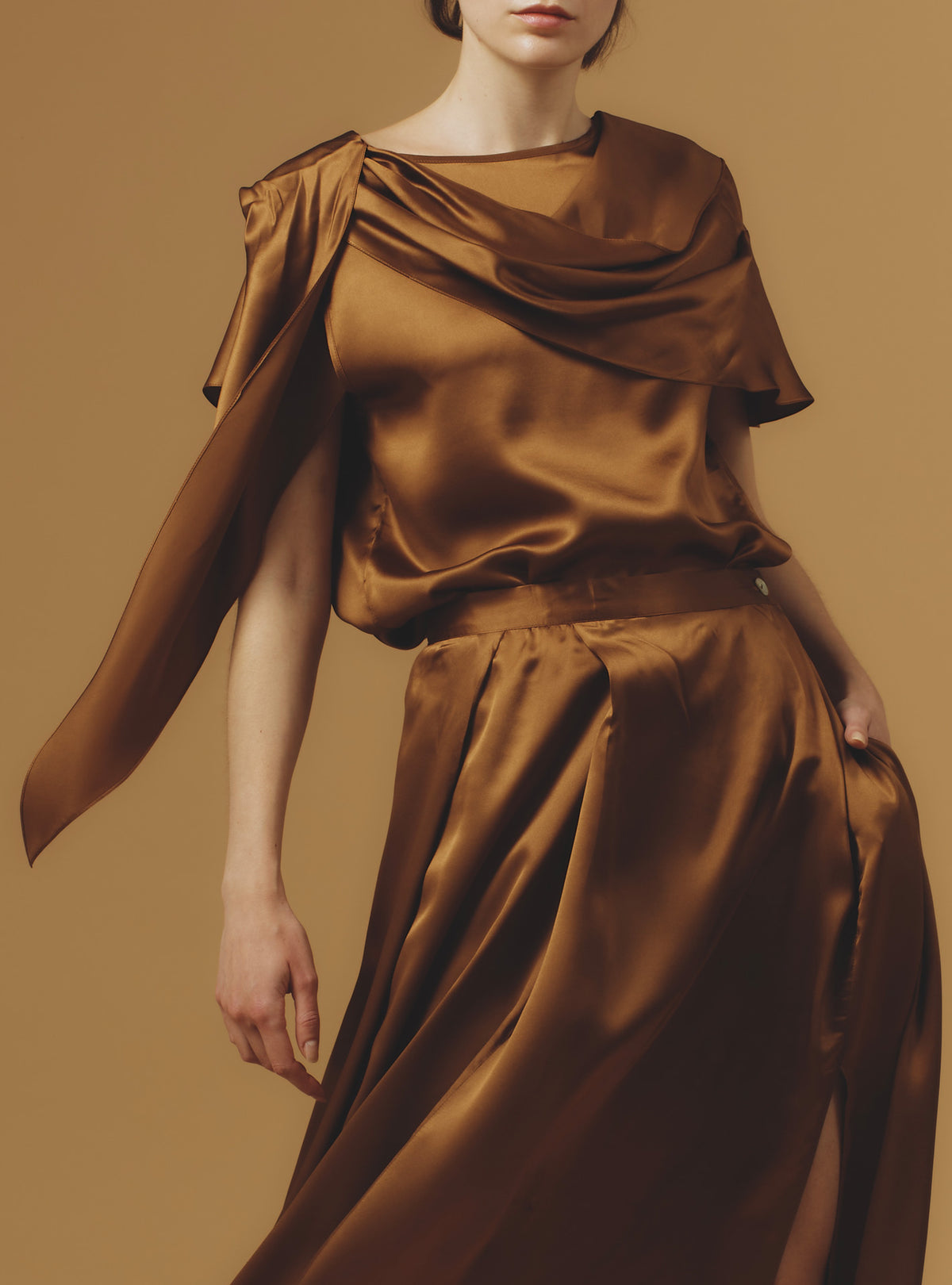Zizi Top - Silk - Copper